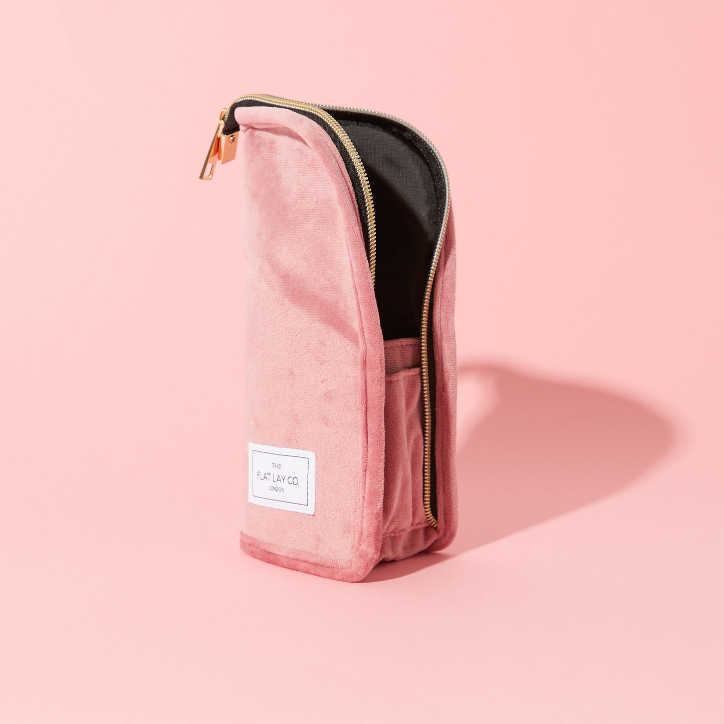 Standing Brush Case - Pink Velvet