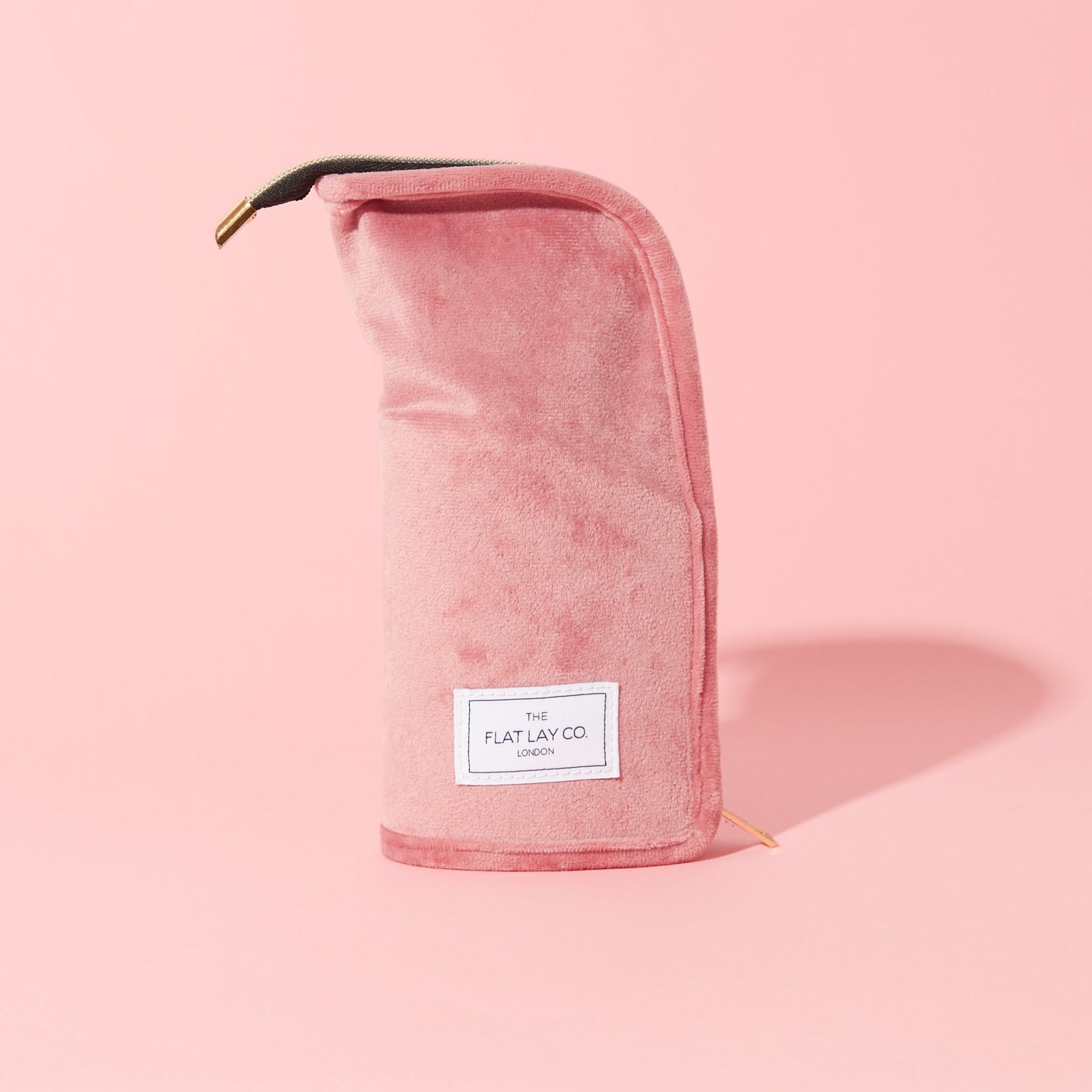 Standing Brush Case - Pink Velvet