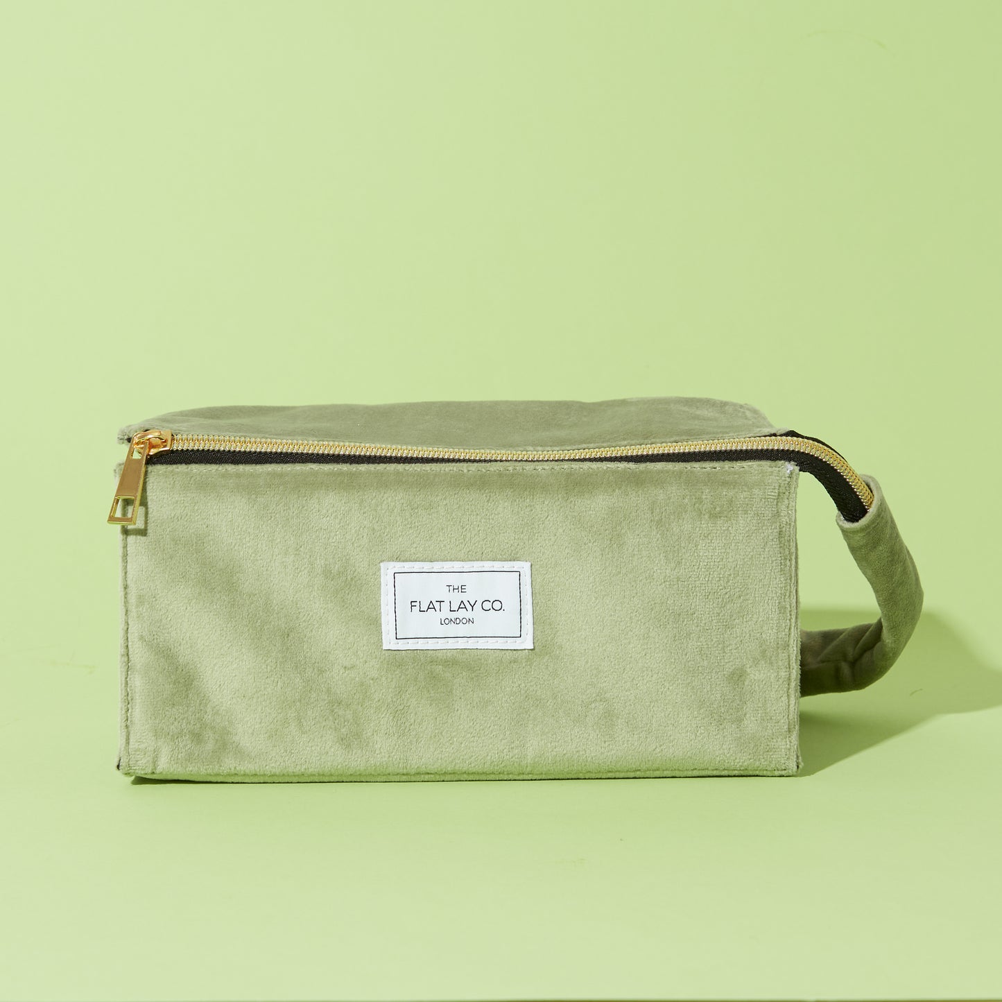 Box Bag & Brush Case (2-Pack) - Sage Green Velvet