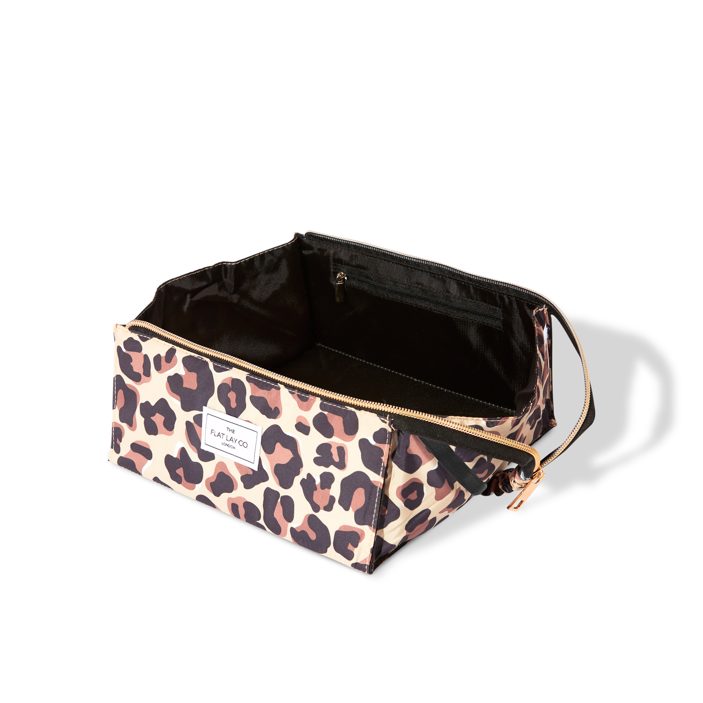 Flat Lay Makeup Box Bag - Leopard Print