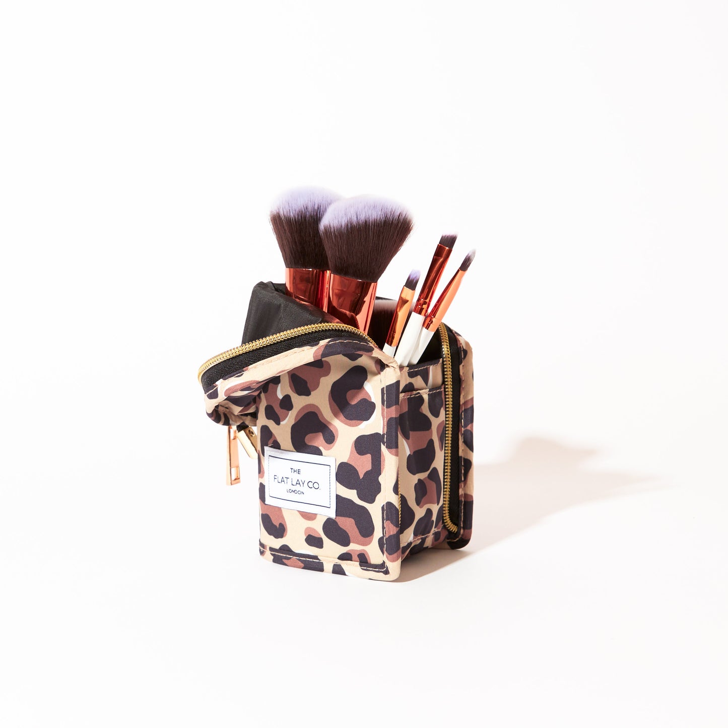 Standing Brush Case - Leopard Print