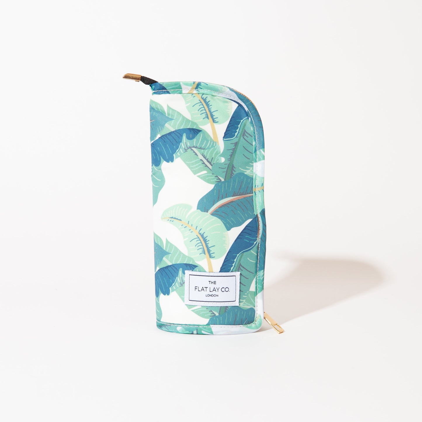 Standing Brush Case - Tropical Leaves