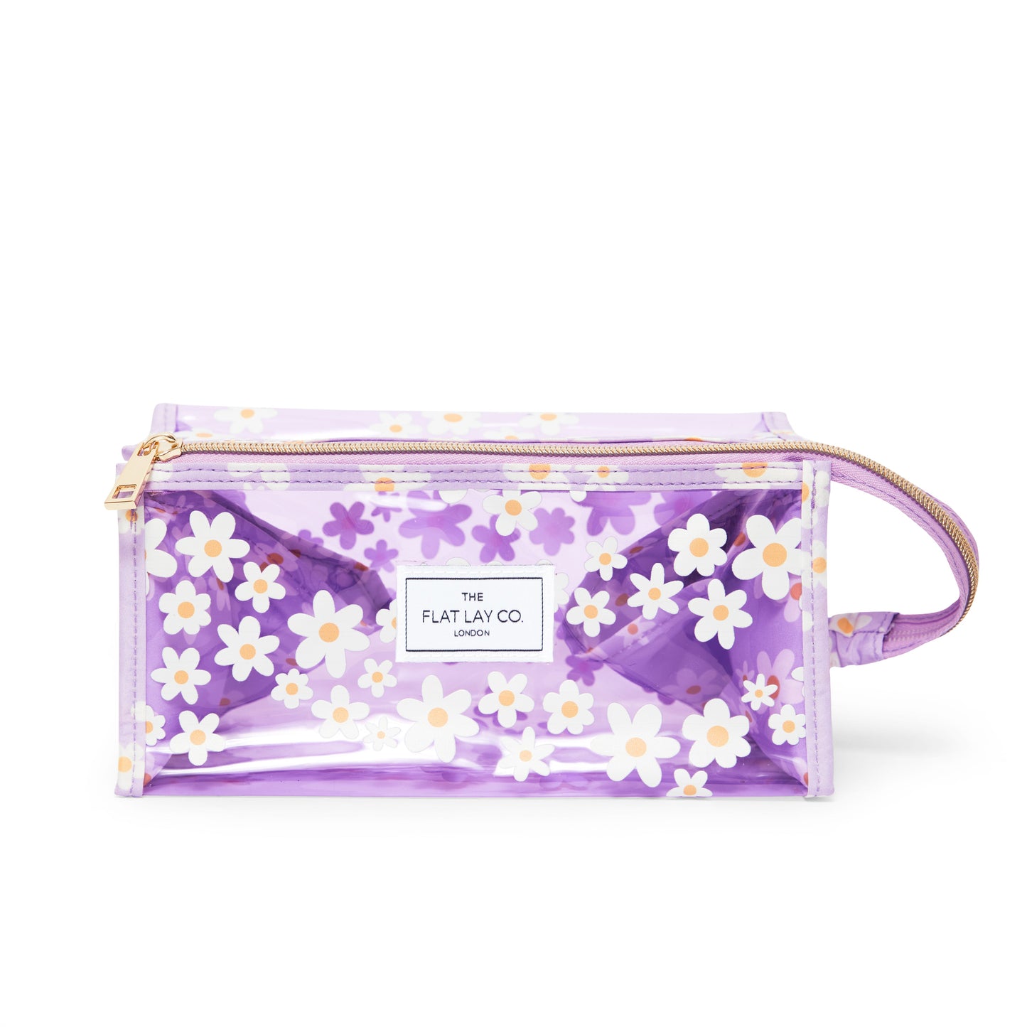 Jelly Flat Lay Makeup Box Bag - Lilac Daisy