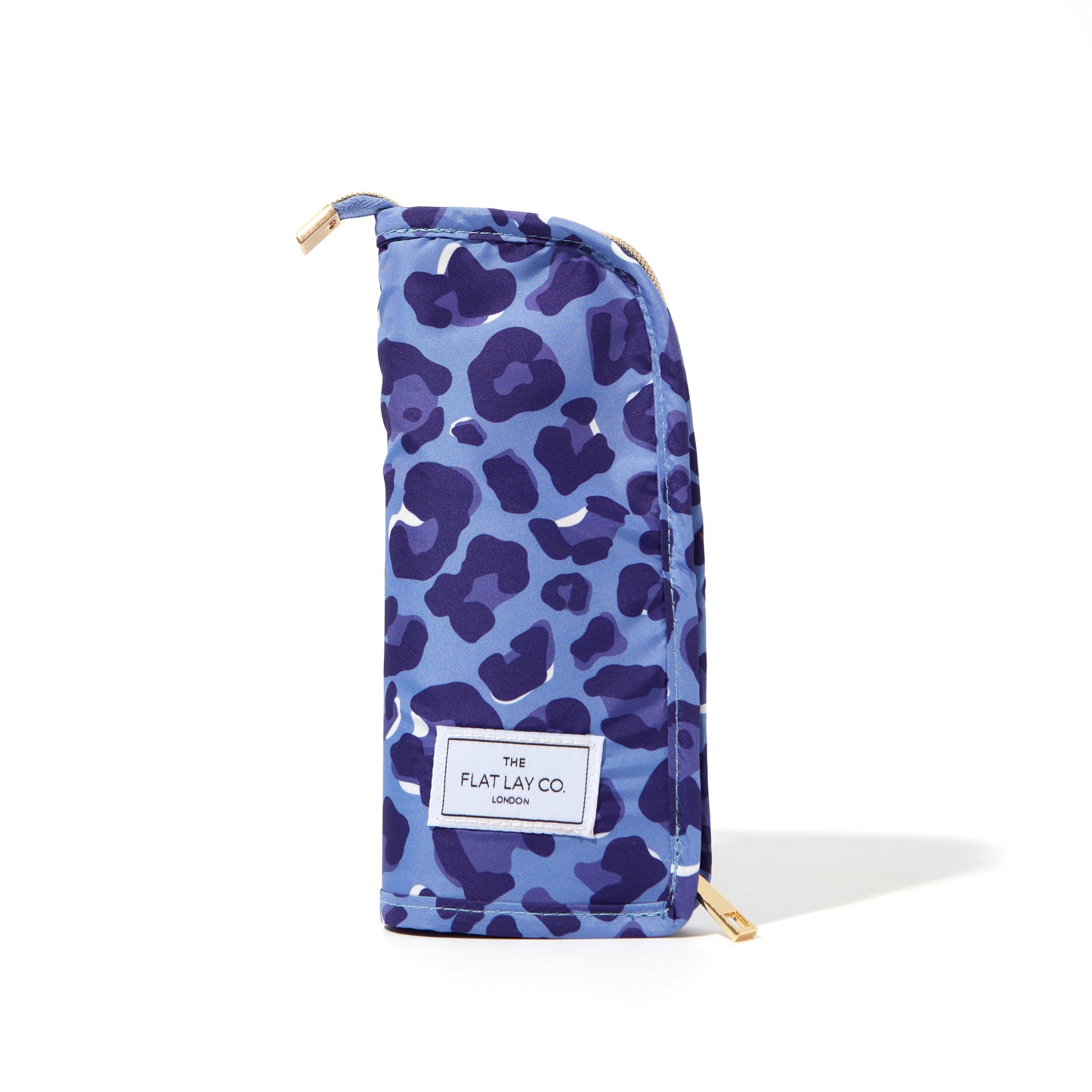 Standing Brush Case - Blue Leopard