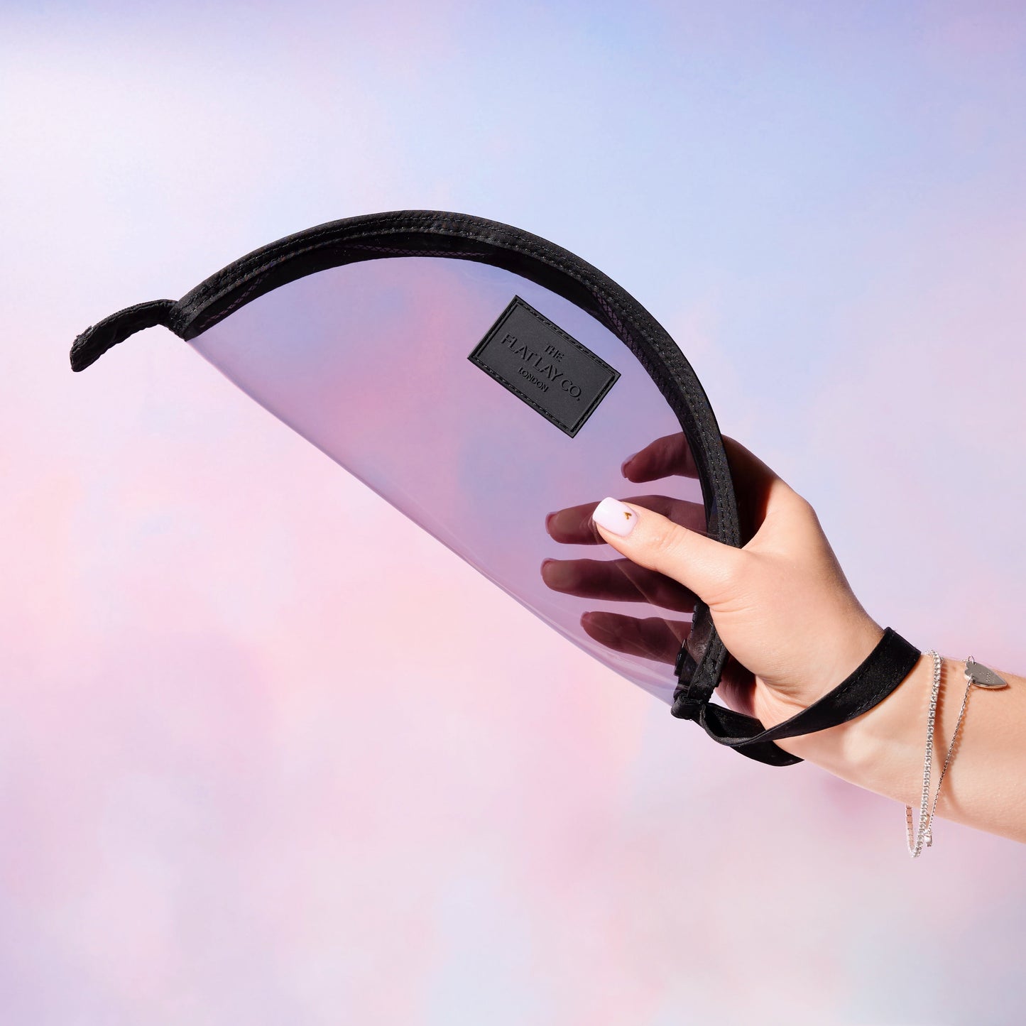 Jelly Lunar Flat Lay Makeup Pouch - Black