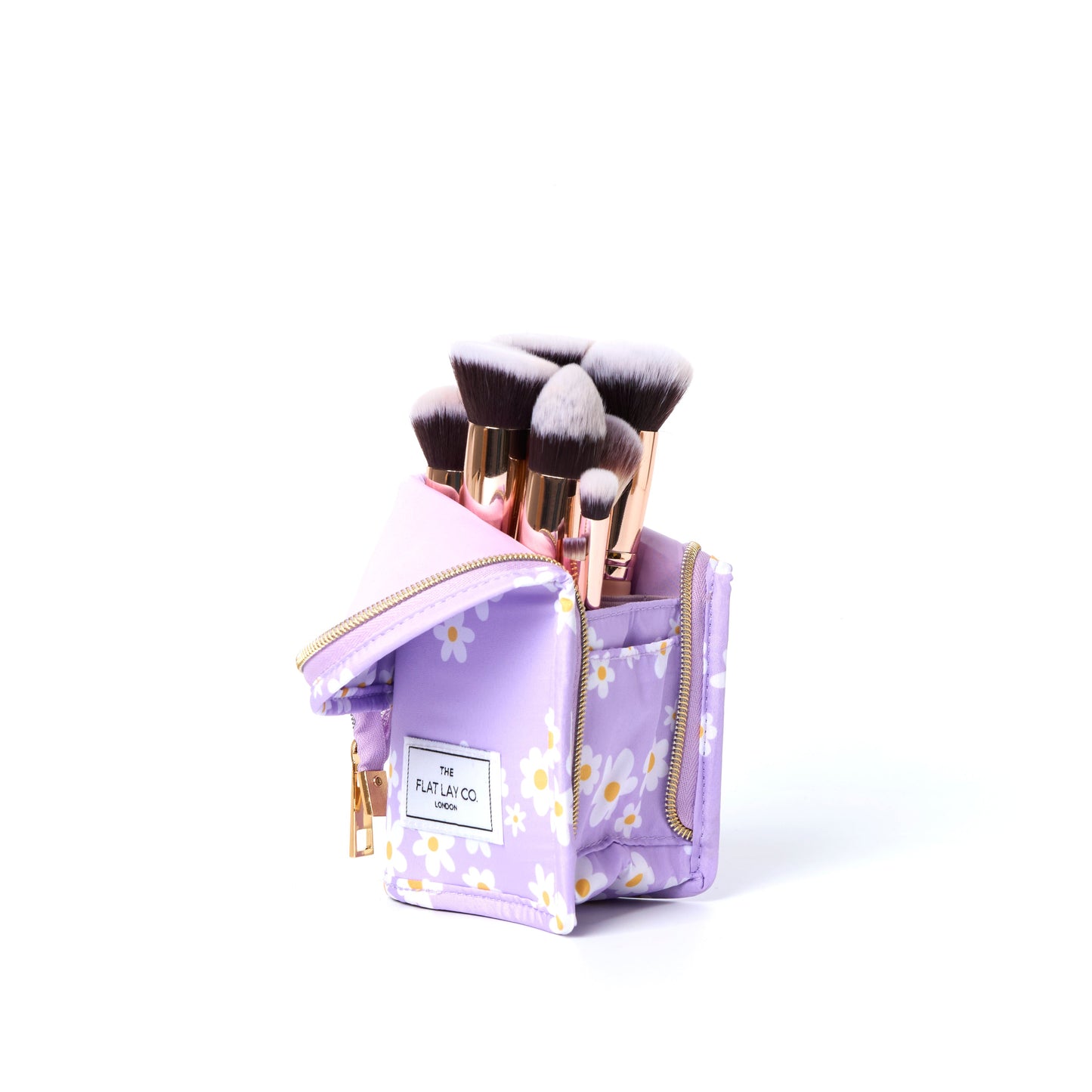 Standing Brush Case - Lilac Daisy