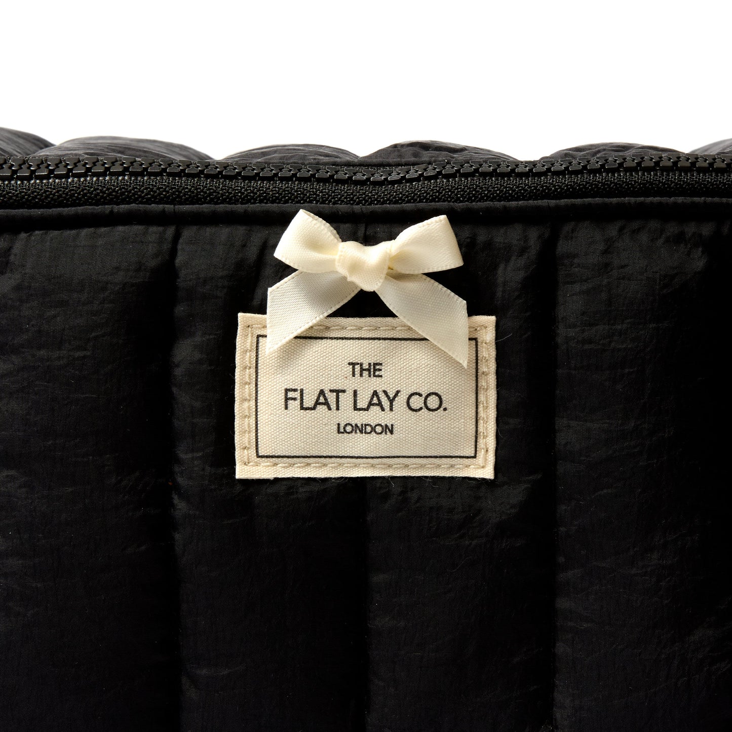 Marshmallow Flat Lay Makeup Box Bag - Classic Black