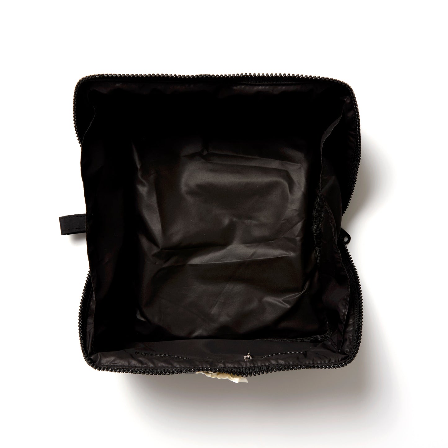Marshmallow Flat Lay Makeup Box Bag - Classic Black