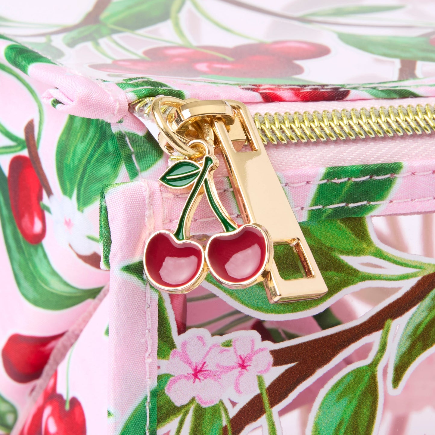 Jelly Flat Lay Makeup Box Bag - Cherries