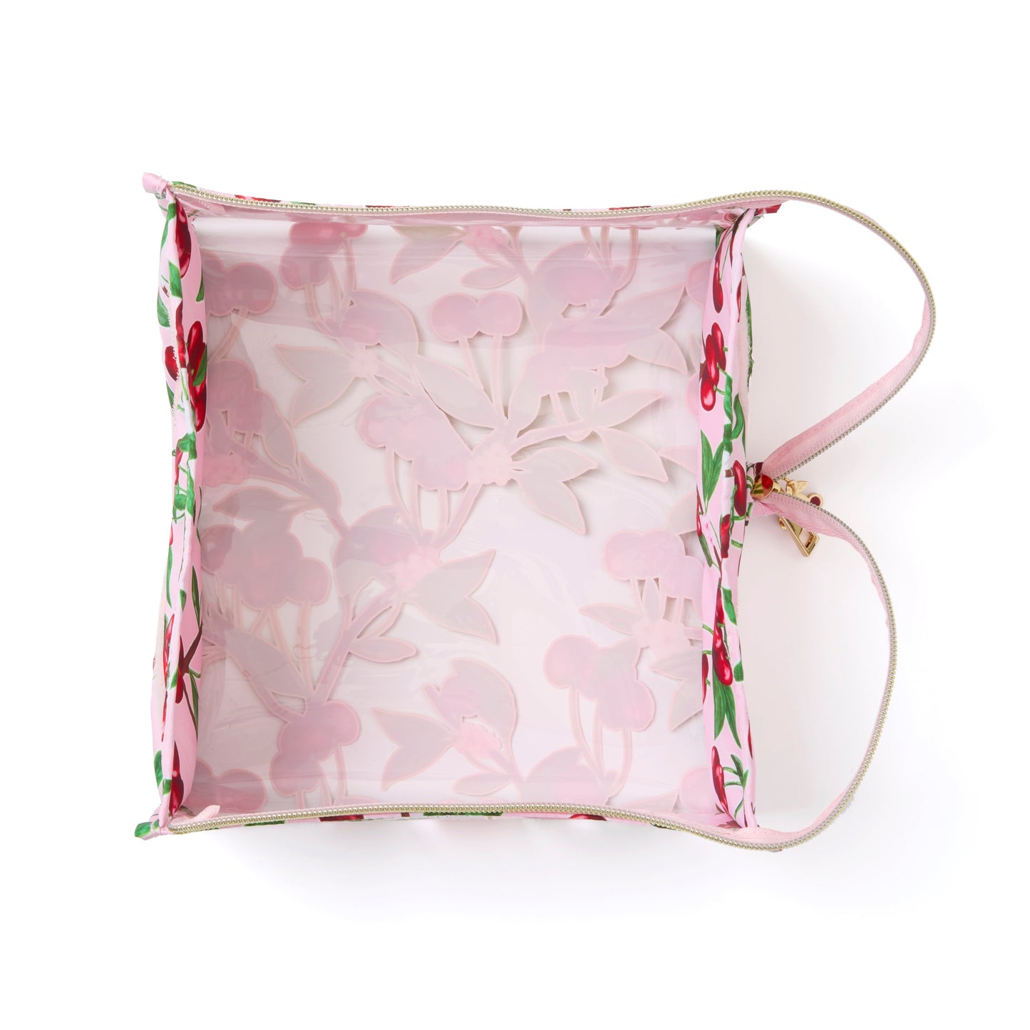 Jelly Flat Lay Makeup Box Bag - Cherries