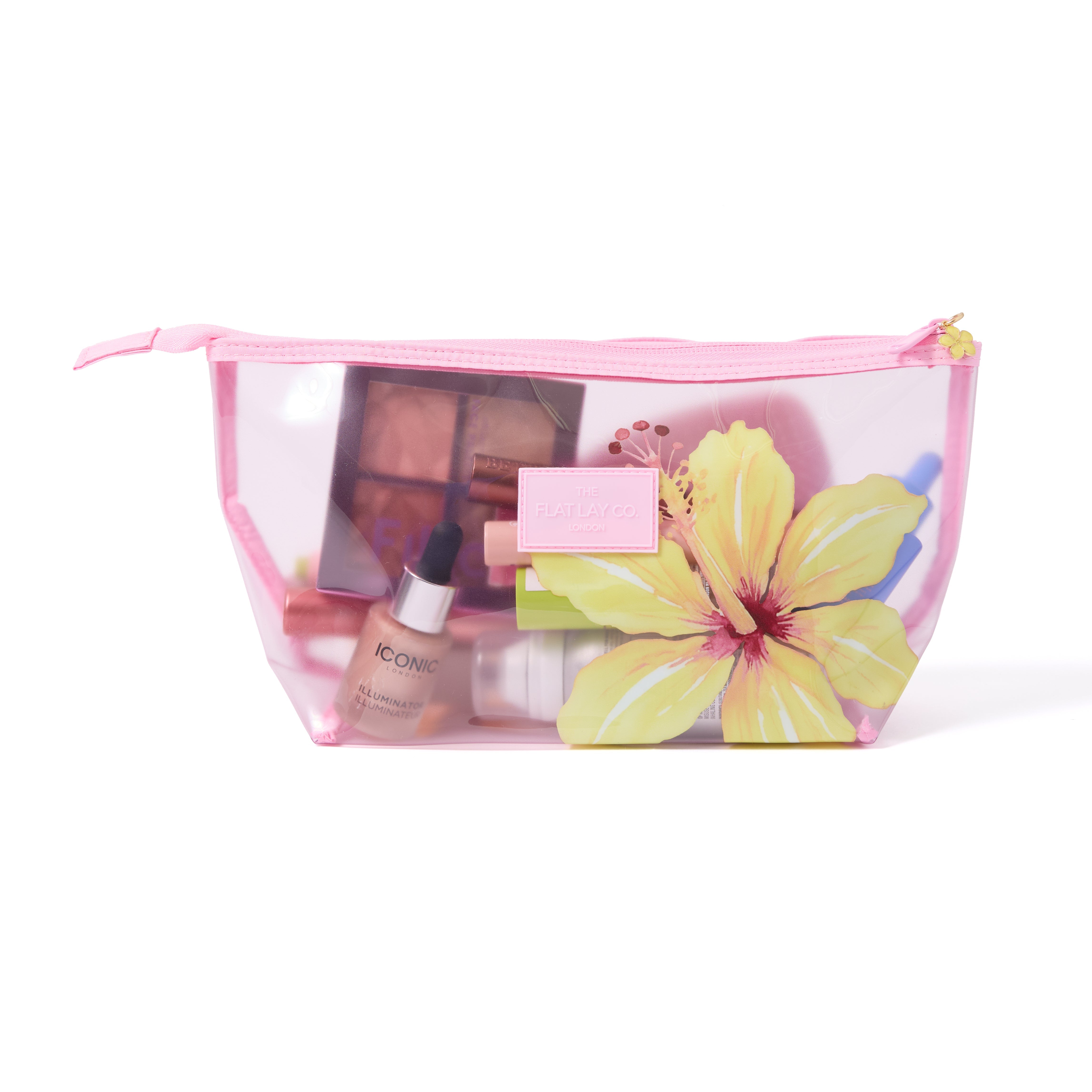 Jelly Essential Makeup Pouch - Yellow Hibiscus – The Flat Lay Co USA