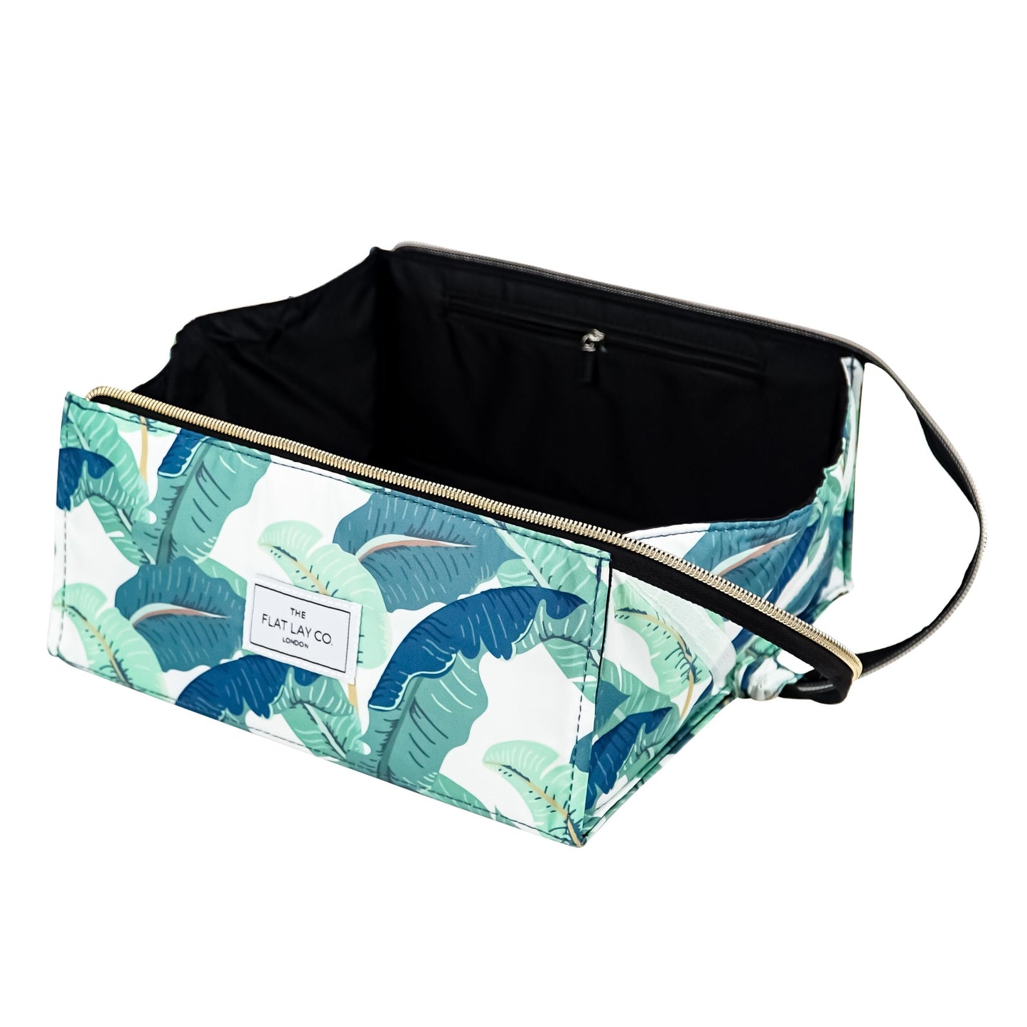 XXL Flat Lay Makeup Box Bag - Tropical Leaves