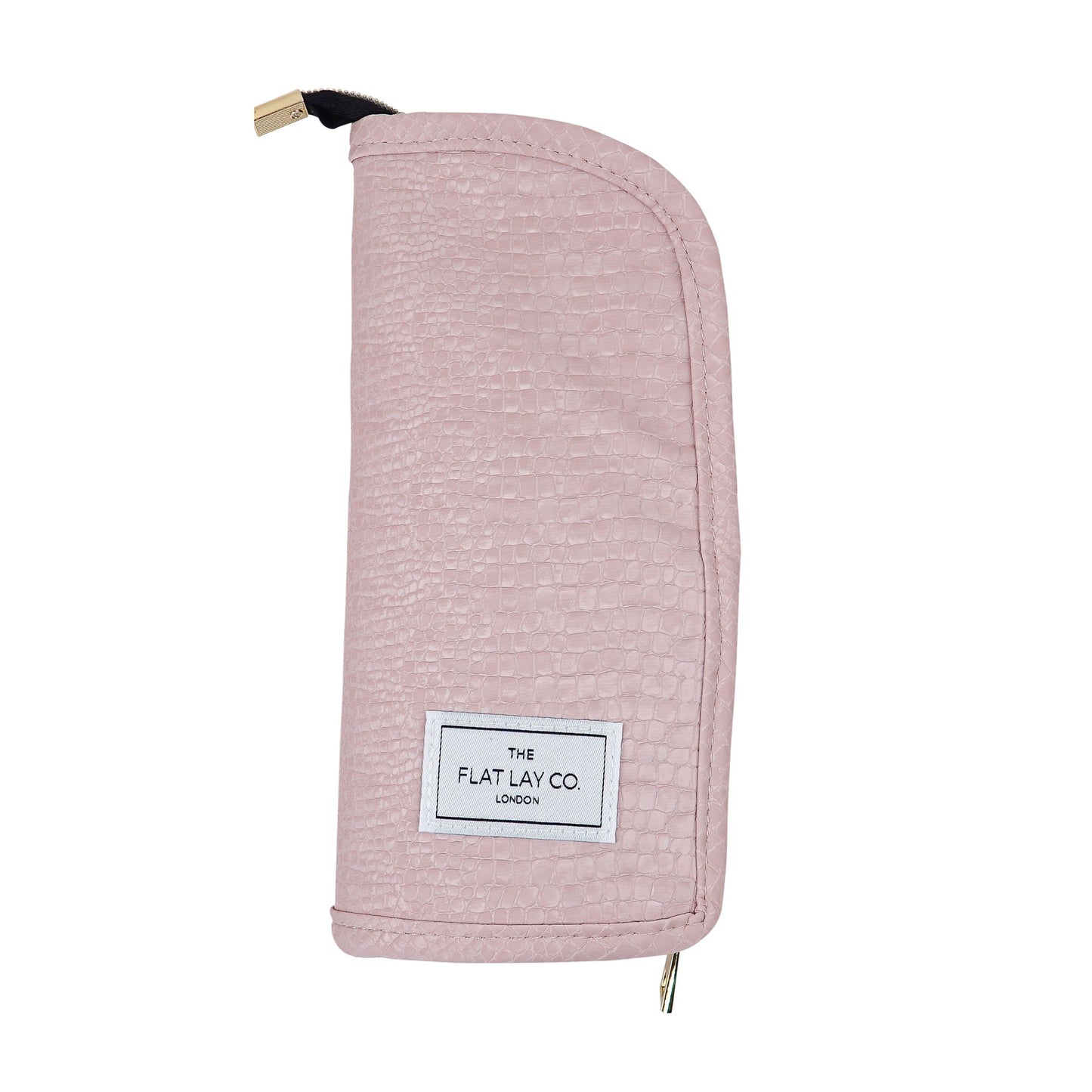 Standing Brush Case - Pink Croc