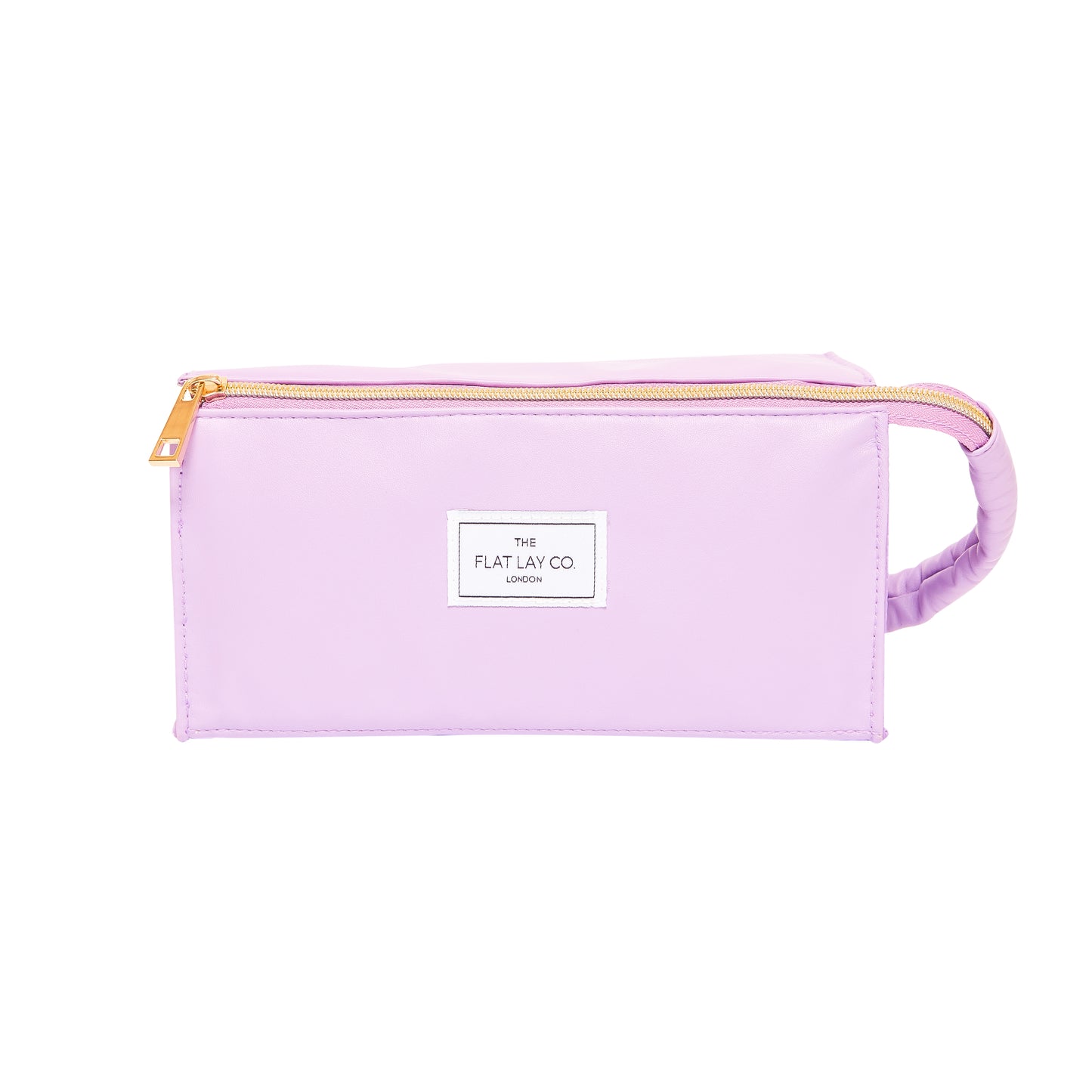 Flat Lay Makeup Box Bag - Vegan Leather Monochrome Lilac