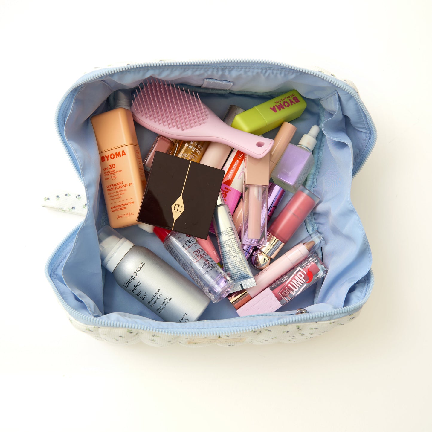 Marshmallow Makeup Box Bag - Cotton Ditsy Floral