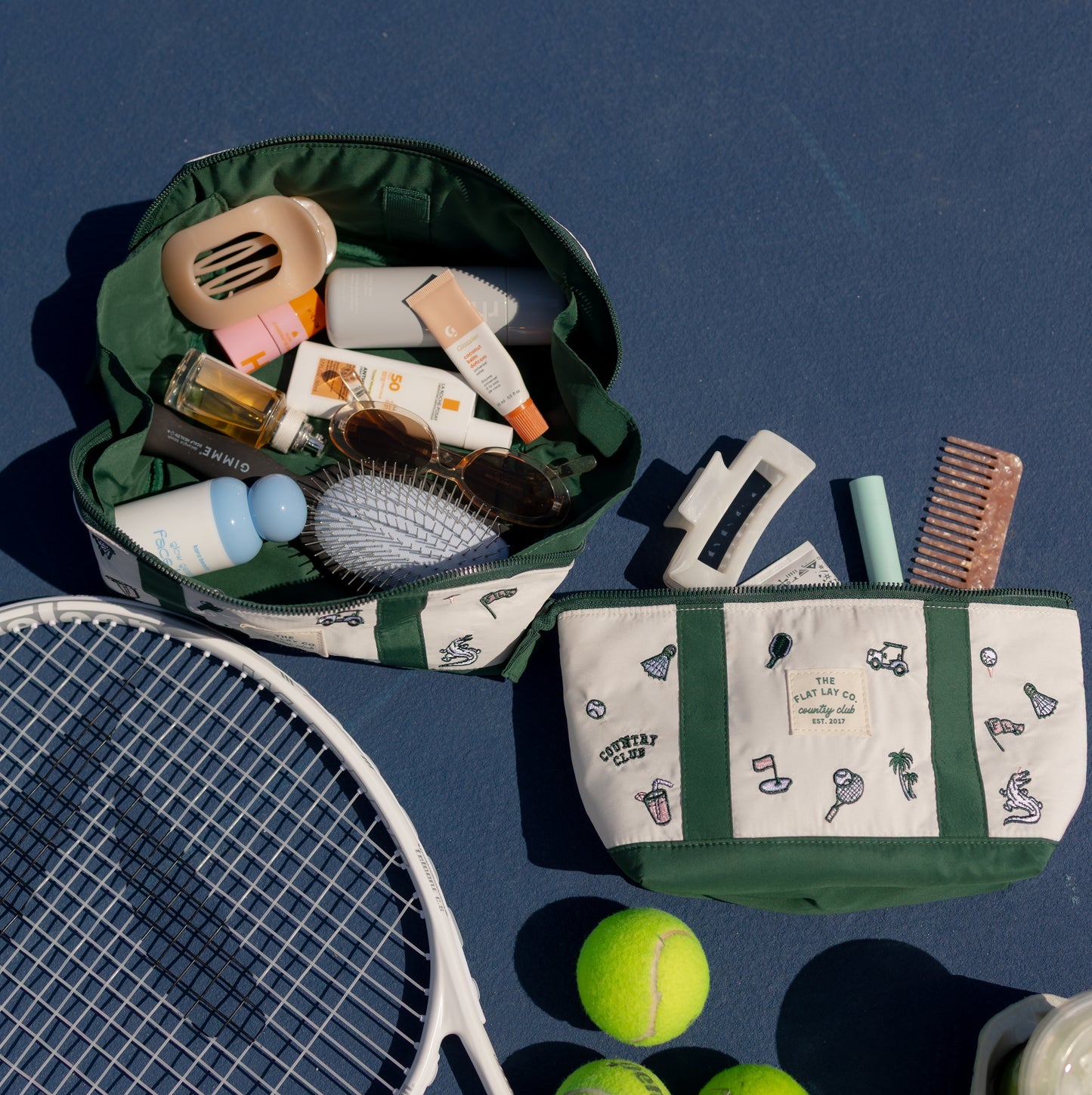 Flat Lay Makeup Box Bag - Country Club