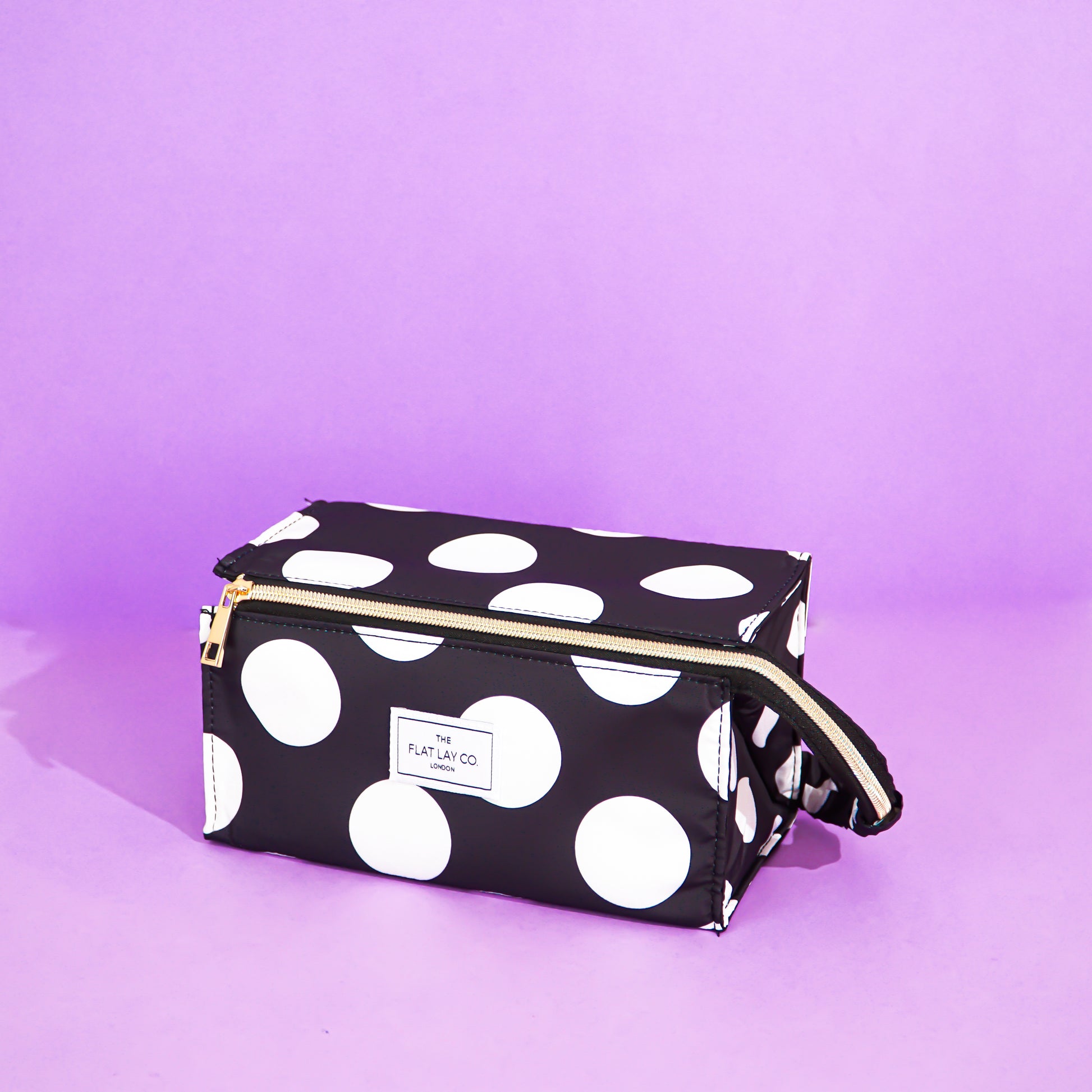 Double Spots Flat Lay Makeup Box Bag