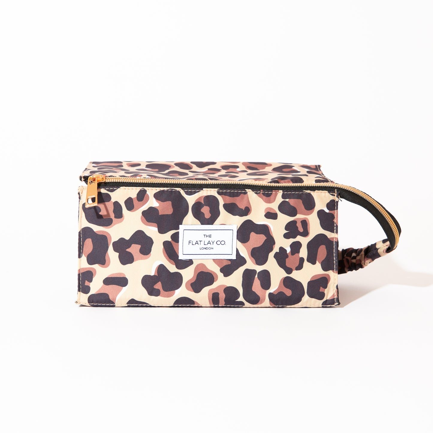 Flat Lay Makeup Box Bag - Leopard Print