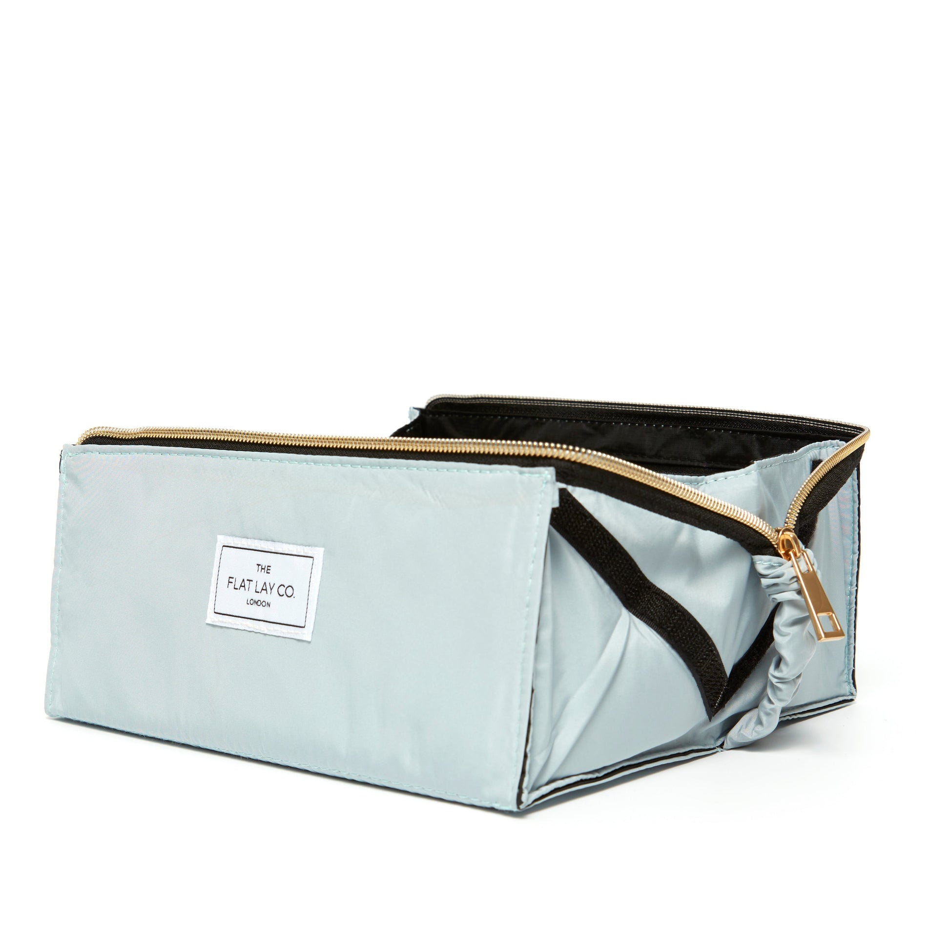 Haze Blue Flat Lay Makeup Box Bag