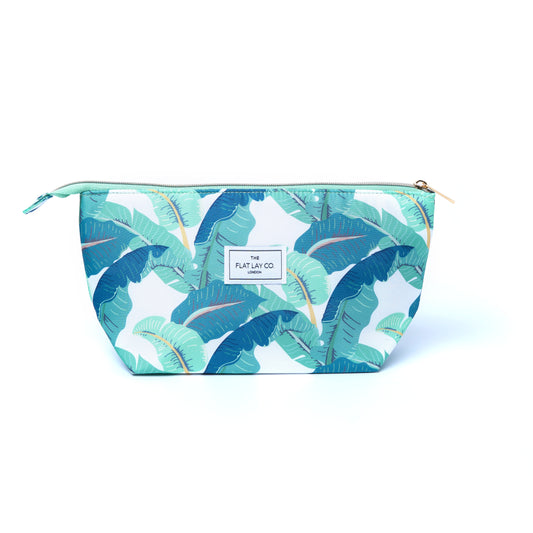 Tropical Leaves Essential Makeup Pouch