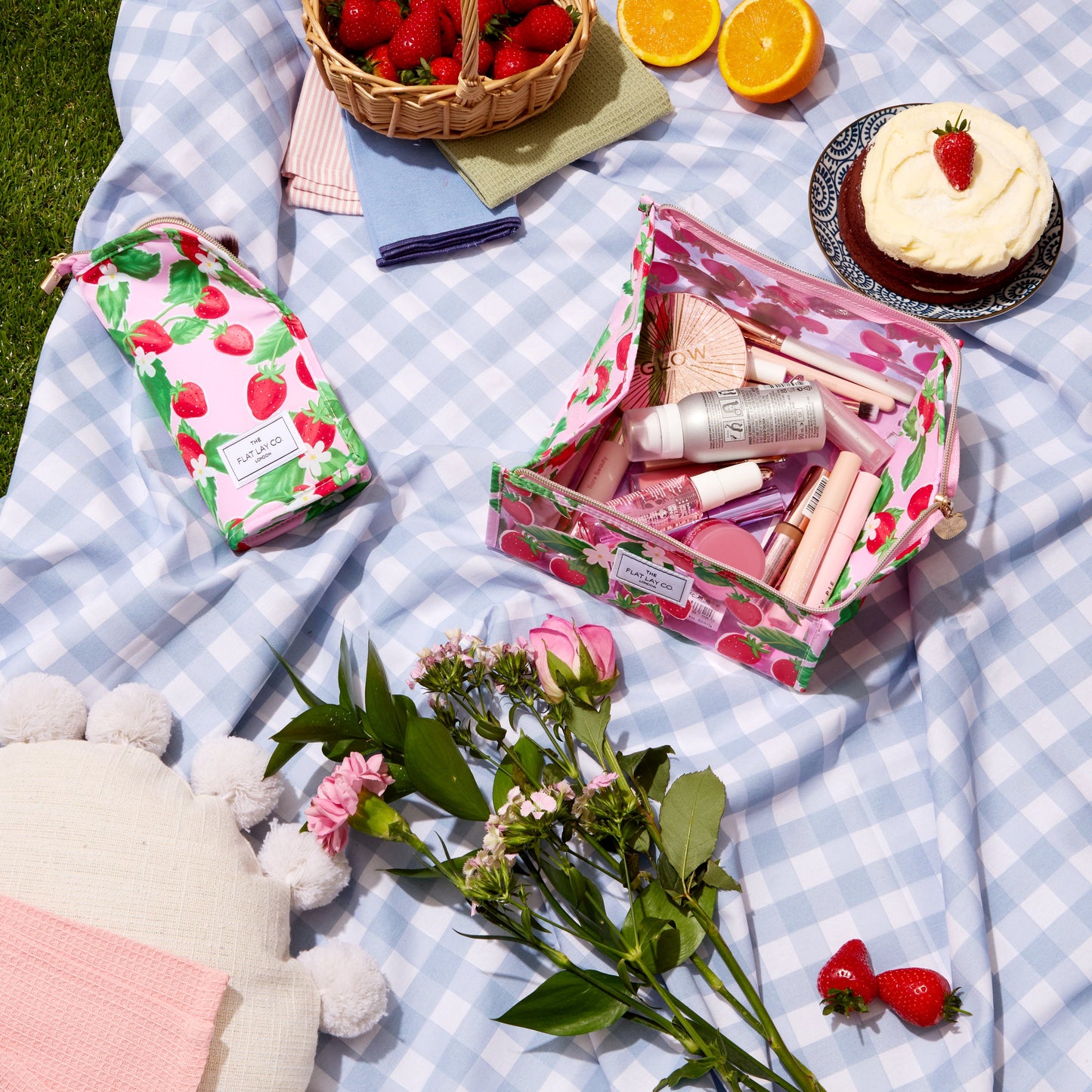 Jelly Flat Lay Box Bag - Summer Strawberries