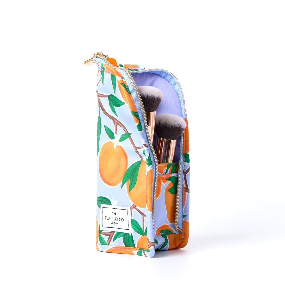Marshmallow Box Bag & Brush Case Bundle - Mediterranean Oranges