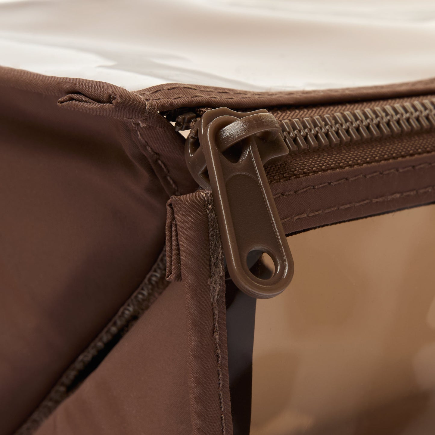 Jelly Flat Lay Makeup Box Bag - Espresso