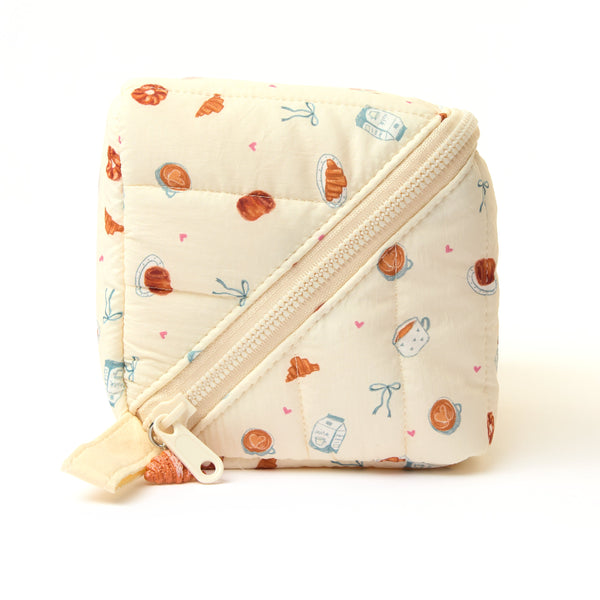 Marshmallow Flat Lay Makeup Box Bag - Coffee Shop