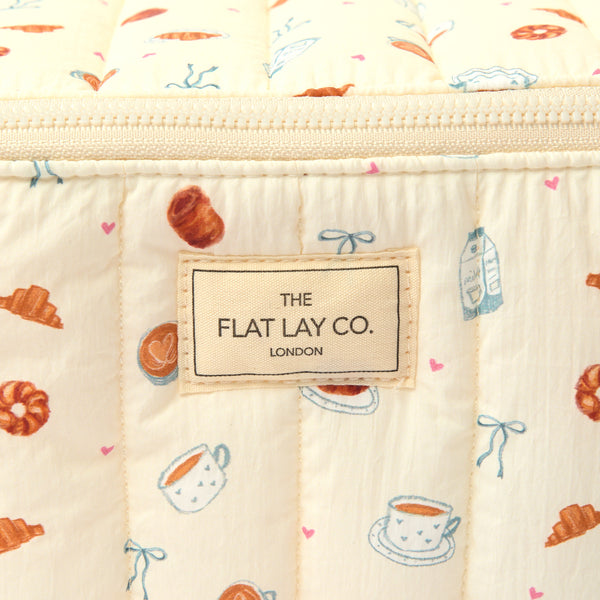 Marshmallow Flat Lay Makeup Box Bag - Coffee Shop