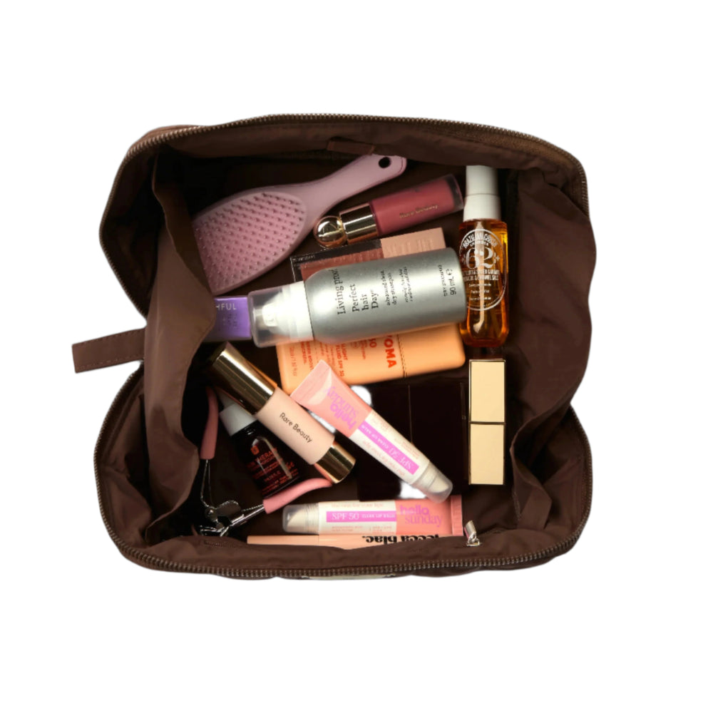 Marshmallow Box Bag & Brush Case Bundle - Espresso