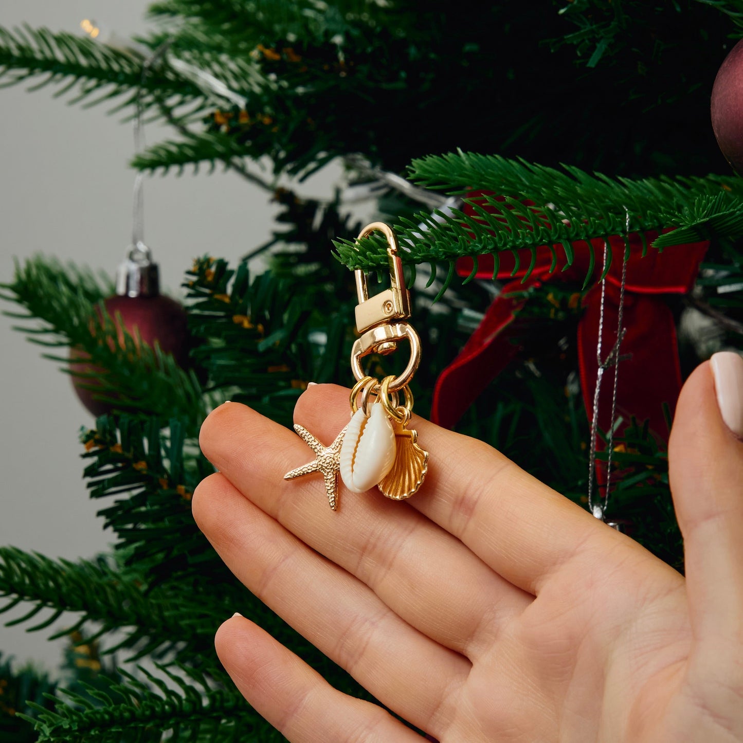 Bag Charm & Keychain - Sea Star & Shells