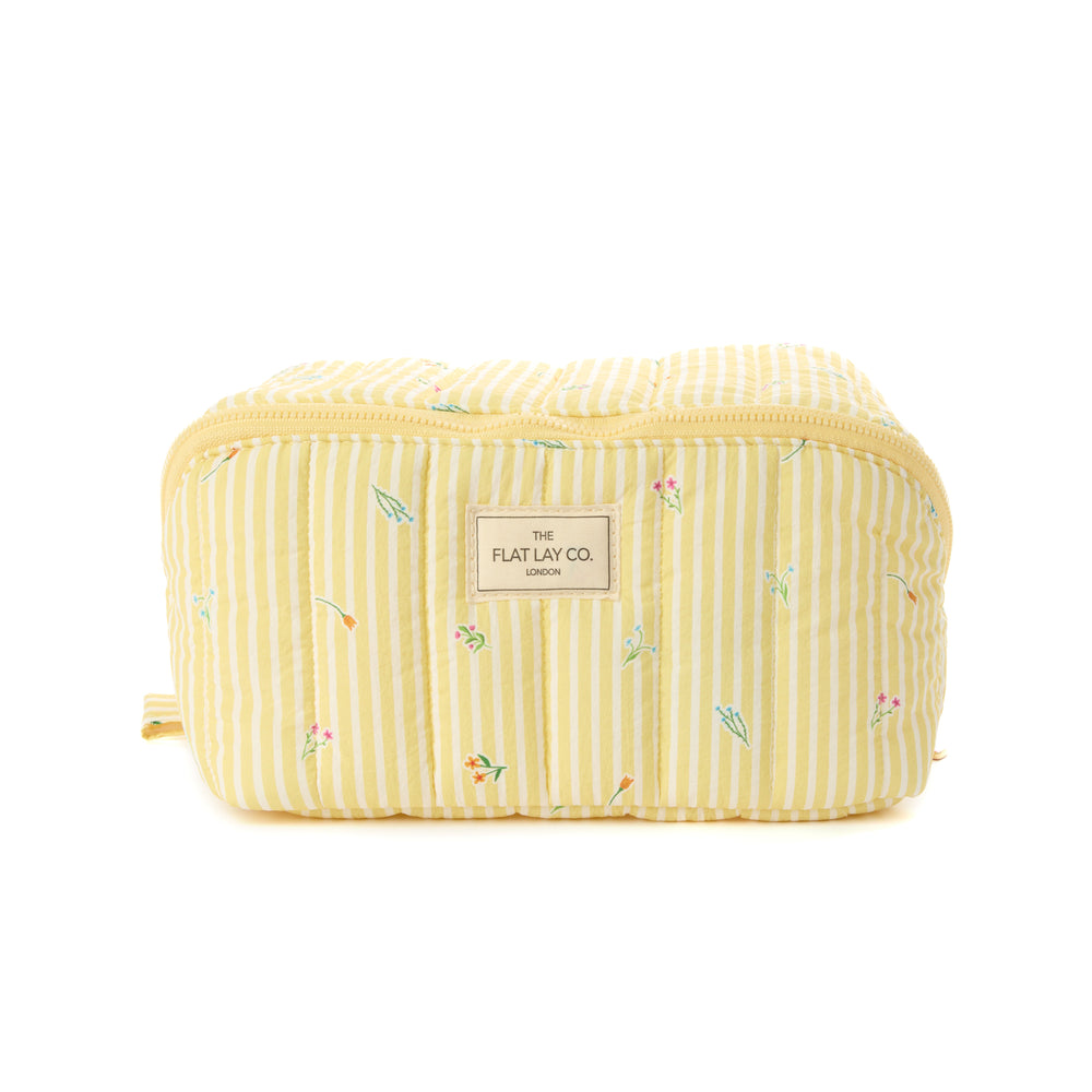 Marshmallow Flat Lay Makeup Box Bag - Flora