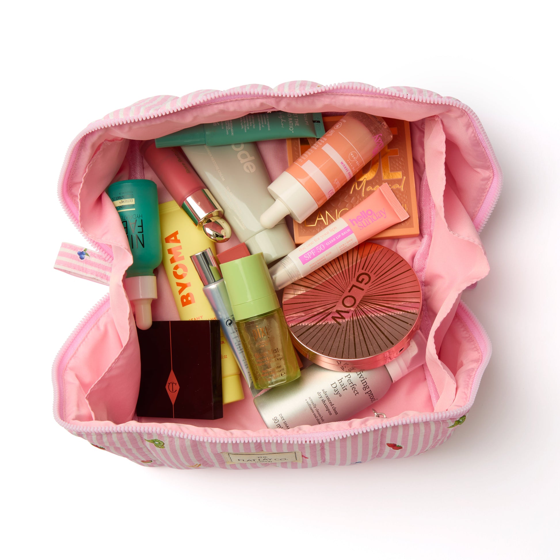 The Flat Lay Co. Marshmallow Flat Lay Makeup Box Bag