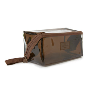 Jelly Flat Lay Makeup Box Bag - Espresso