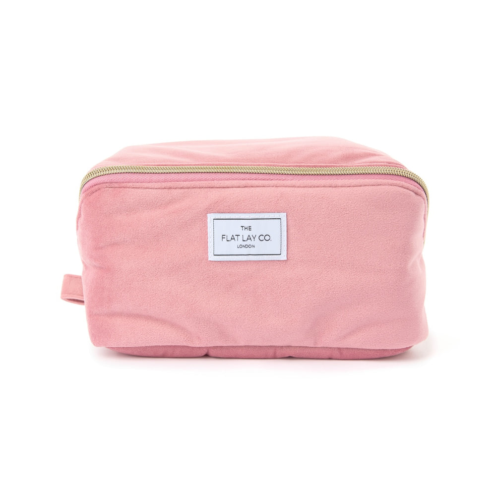 Box Bag & Brush Case Bundle - Pink Velvet