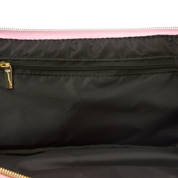 Flat Lay Makeup Box Bag - Pink Leopard