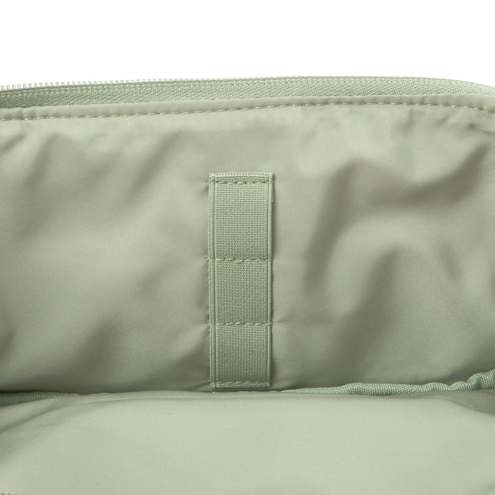 Flat Lay Makeup Box Bag - Sage Green Velvet
