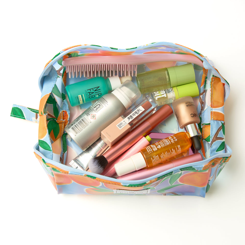 Jelly Flat Lay Makeup Box Bag - Mediterranean Oranges
