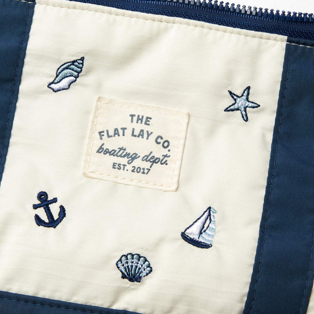 Flat Lay Makeup Box Bag - Cape Cod