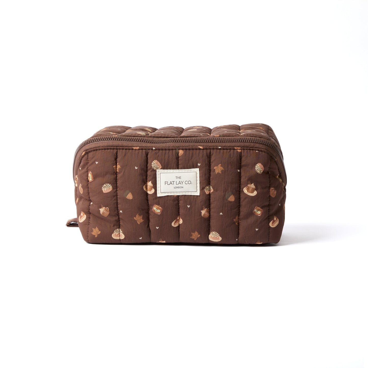 Marshmallow Flat Lay Makeup Box Bag - Pumpkin Spice