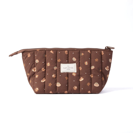 Padded Essential Makeup Pouch - Pumpkin Spice