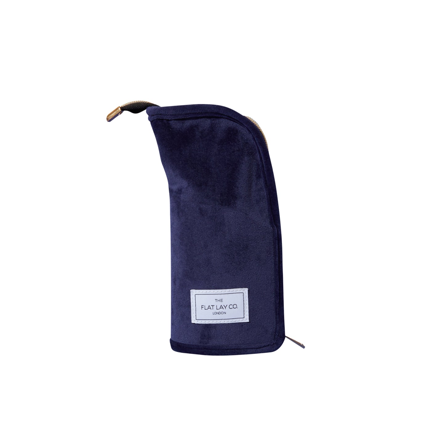 Standing Brush Case - Deep Blue Velvet