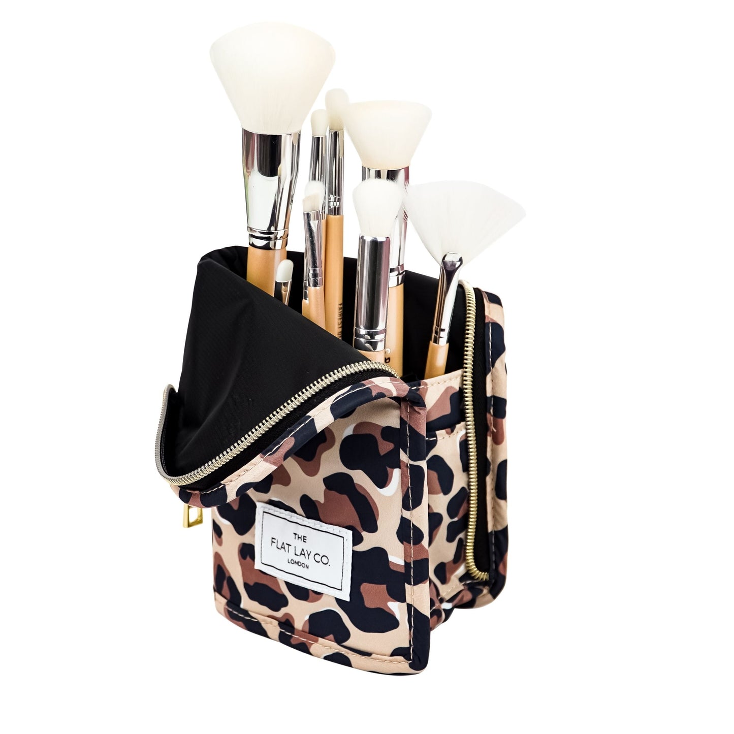 Leopard Print XXL Standing Makeup Brush Case