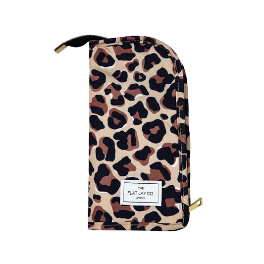 Leopard Print XXL Standing Makeup Brush Case