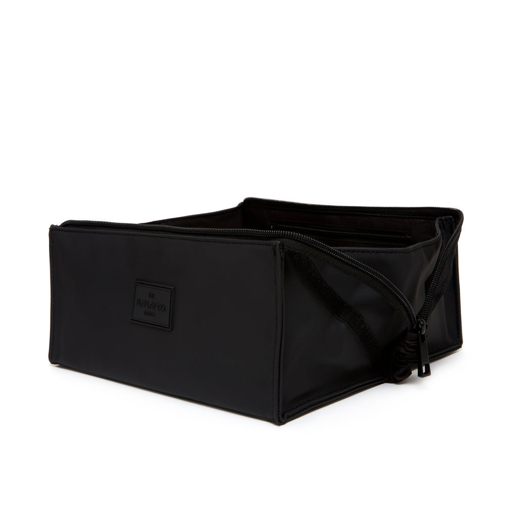 Unisex Flat Lay Box Bag - Black