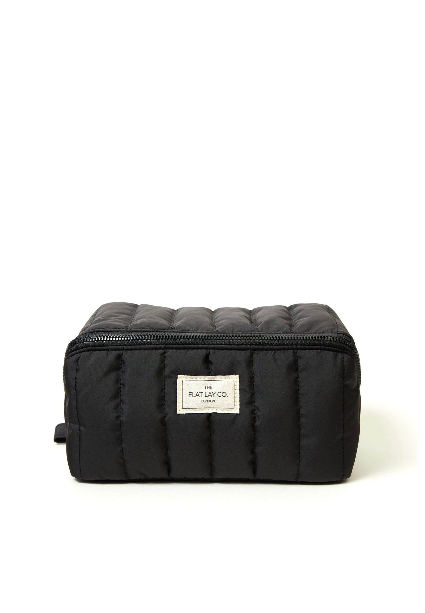 Marshmallow Flat Lay Makeup Box Bag - Classic Black