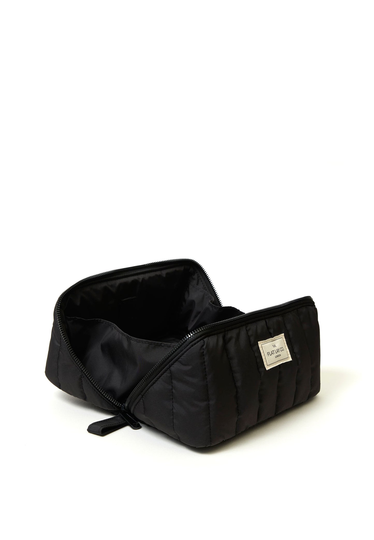 Marshmallow Flat Lay Makeup Box Bag - Classic Black