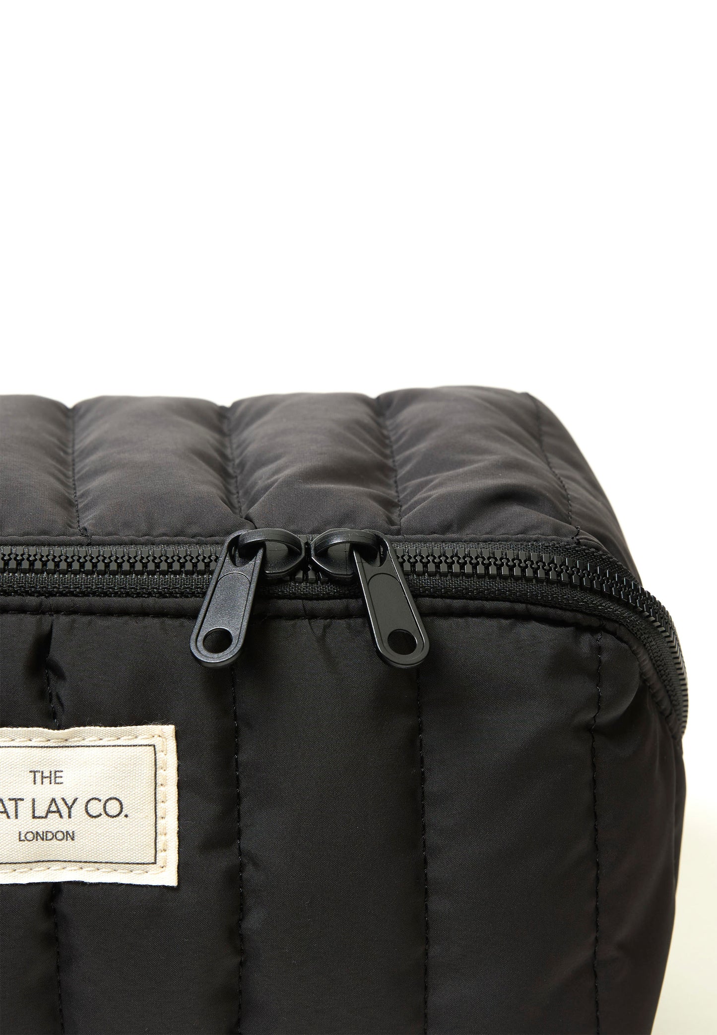 Marshmallow Flat Lay Makeup Box Bag - Classic Black