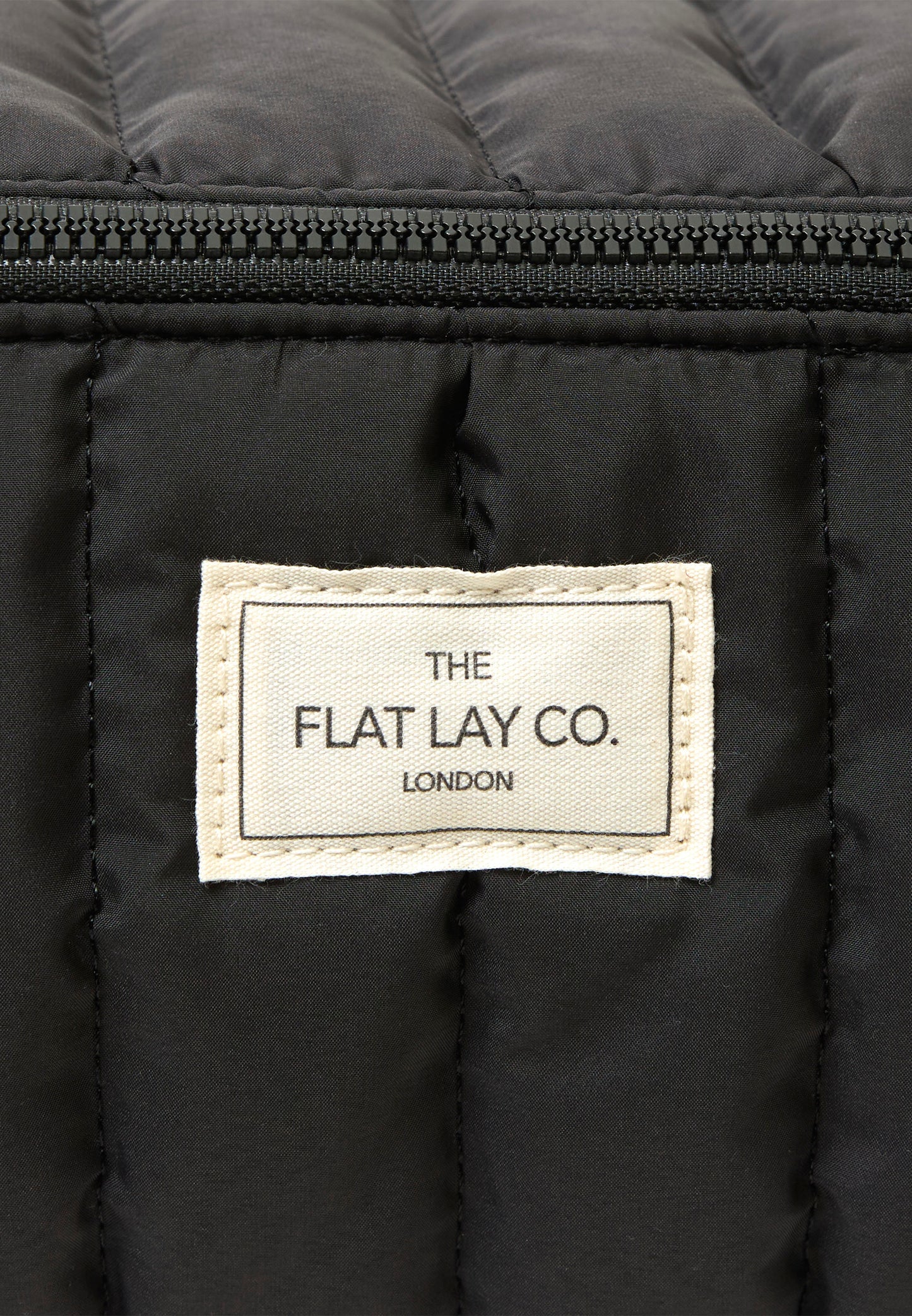 Marshmallow Flat Lay Makeup Box Bag - Classic Black