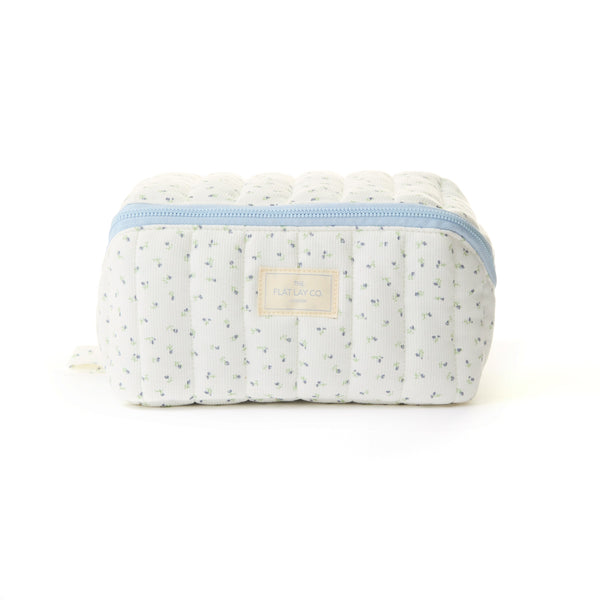 Marshmallow Makeup Box Bag - Cotton Ditsy Floral
